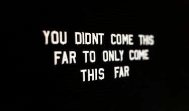 Books by YK: You didn't come this far to only come this far