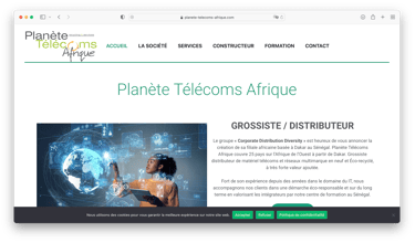 Home page of planete-telecom-afrique.com