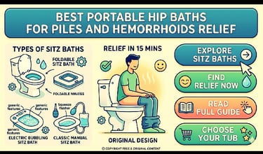 Best Portable Hip Bath Tubs for Piles and Hemorrhoids Relief