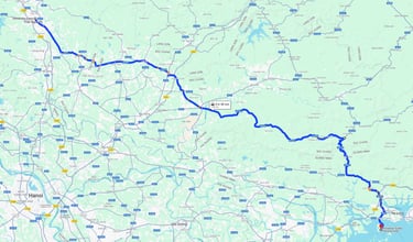 Thai Nguyen - Ha Long roadmap