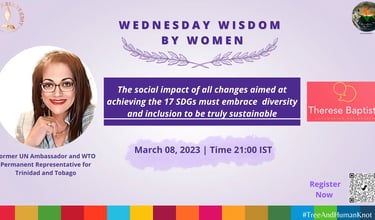Wednesday Wisdom by Women on International Women's Day 2023 on Sustainable Development Goals
