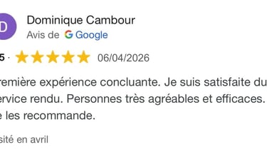 Avis google 5 étoiles clients m&m services pro nettoyage et vitres rouen 