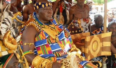 Ashanti King During Akwasidae Festival in Ghana