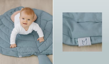 Cute and gentle Logo and Brand Identity for baby store Mommy's Hero, baby rug