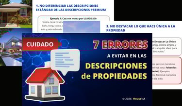7 errores en las descripciones de propiedades - Houose-IA