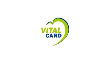 a logo for a company called vital card