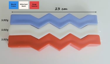 French flag candle blue white red from eclatdeluciole.fr