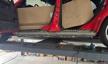 Joy van Haelen's Volvo 850R welded