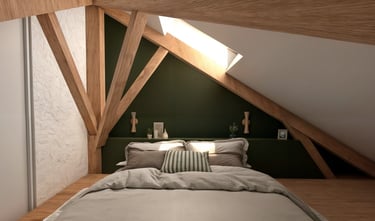 aménagement chambre sous combles