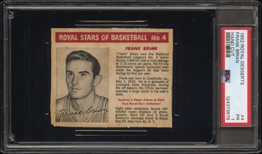 Rare Royal Desserts Basketball Card #4 Frank Brian