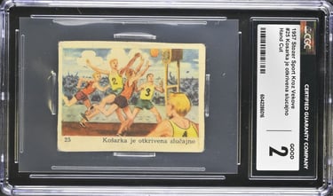 Vintage Yugoslavian Basketball Card Rare