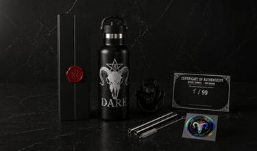 8 DARK® Ritual Bottle – matte black limited edition, only 99 made