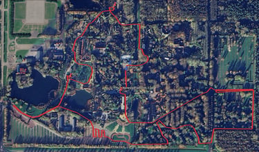rollercoaster run 2026 walibi route plattegrond strava earth maps parkour