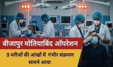 छत्तीसगढ़ में मोतियाबिंद ऑपरेशन के बाद 9 मरीजों की आंखें संक्रमित, मेकाहारा में भर्ती