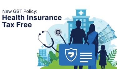 नई जीएसटी नीति 2025 – स्वास्थ्य बीमा पर टैक्स खत्म, मेडिकल सेक्टर और जनता के लिए राहत