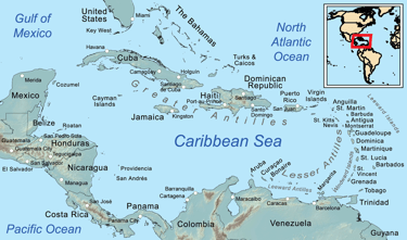 How many Small Island Nations are in The Caribbean