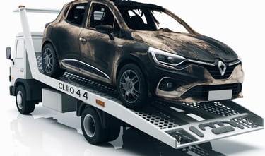 remorquage de véhicule brûlé Toulouse