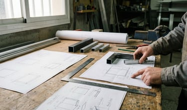 Fase de diseño y definición de un proyecto de cerramiento metálico a medida