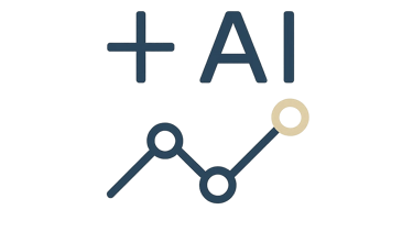 Datadriven medicinsk precision med AI-analys – Revaliis klinisk hälsodata ikon i Apple-minimalistisk
