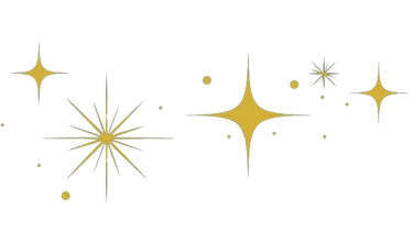 Elément décoratif - étoiles scintillantes- Rubenia Timmerman, auteure.