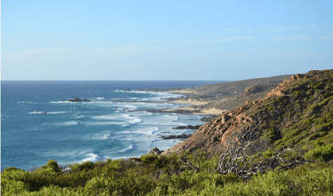 Picture of Cape Naturaliste, WA Coastline with bays and wild ocean