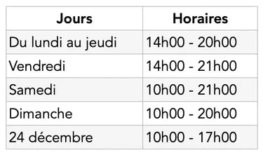 marche de noel montbeliard horaires