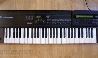 Roland D10 and PG10: Digital LA synthesizer with PG10 programmer.