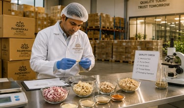 Quality inspection of export products before shipment