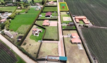 vista aérea frontal del conjunto Palo Verde en Tabio, Cundinamarca