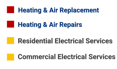Heating system replacement, heating system repairs, Maryland, Mason Dixon Services.  Electrical 