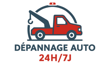 Logo dépannage auto et remorquage 24h/7j à Cosne-sur-Loire (58). Intervention rapide.