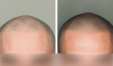 Tricopigmentation Avant Après Calvitie Perte de Densité Capillaire