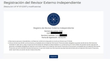 Informe Final Revisor externo independiente UIF