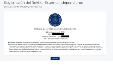 Informe Final Revisor externo independiente UIF