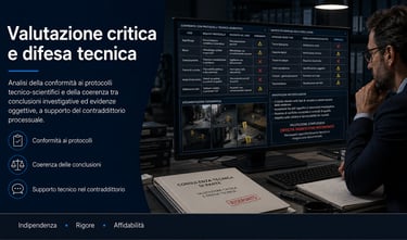 analisi scena del crimine a Roma