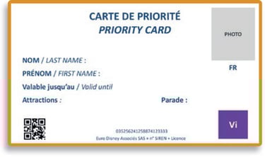 Tarjeta de Prioridad.