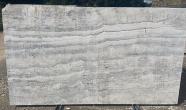 Silver Travertine Slabs