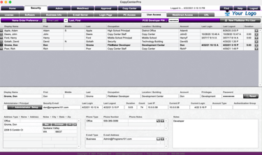 CopyCenterPro-Access
