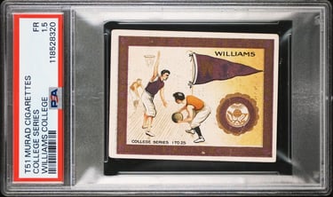First Basketball Card Ever Made Williams College