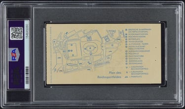 1936 Olympics Basketball Ticket Stub August 11th, 1936 Round 3 (back)
