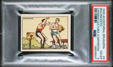 1939 Editorial Bruguera Cromos Culturas Album Tercero #4 Basketball Card