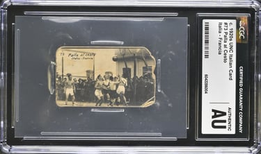 Vintage Italy vs France Basketball Card