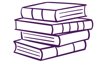a stack of books with a stack of books on top of them