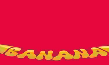 a banana peely banana with the word banana peel