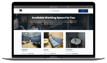 custom landing page booking system