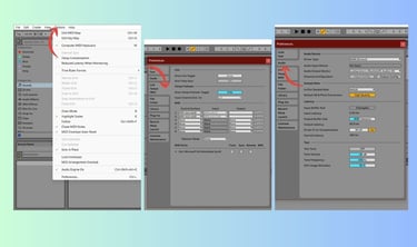 Setting up preferences