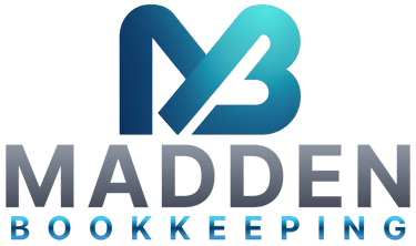 Madden Bookkeeping logo. © 2026 Rebecca Madden