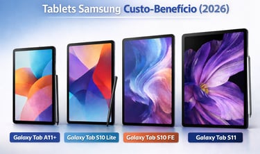 Melhores Tablets Samsung Custo-benefício (2026)