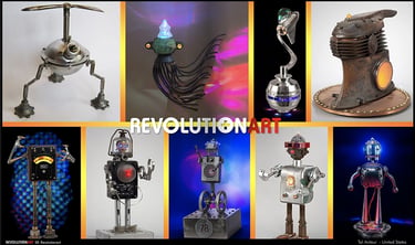 Artist Tal avitzur featured in magazine Revolution Art.