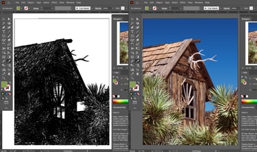 vector hyperrealism Joshua Tree Art - ONCE UPON THE WEST